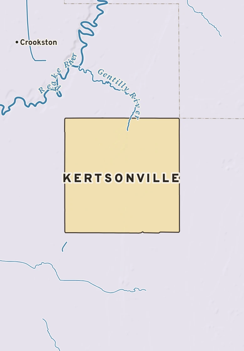 Atlas plate of Kertsonville, Minnesota.