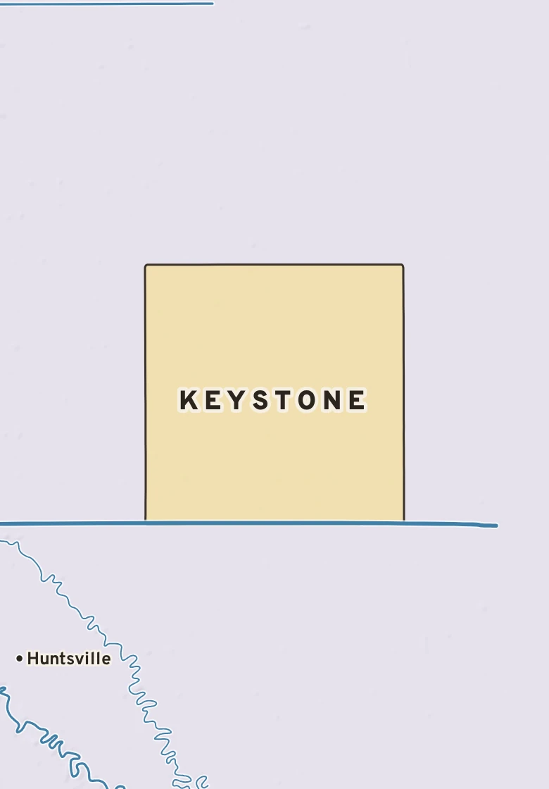 Atlas plate of Keystone, Minnesota.