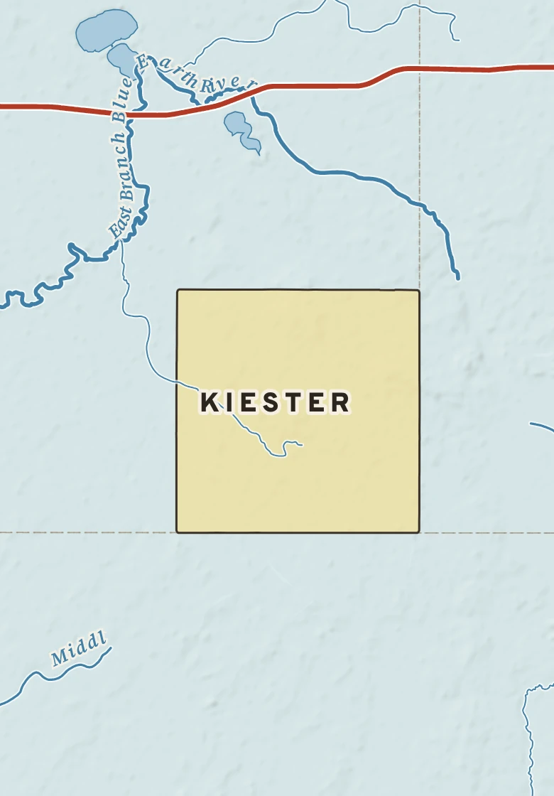 Atlas plate of Kiester, Minnesota.