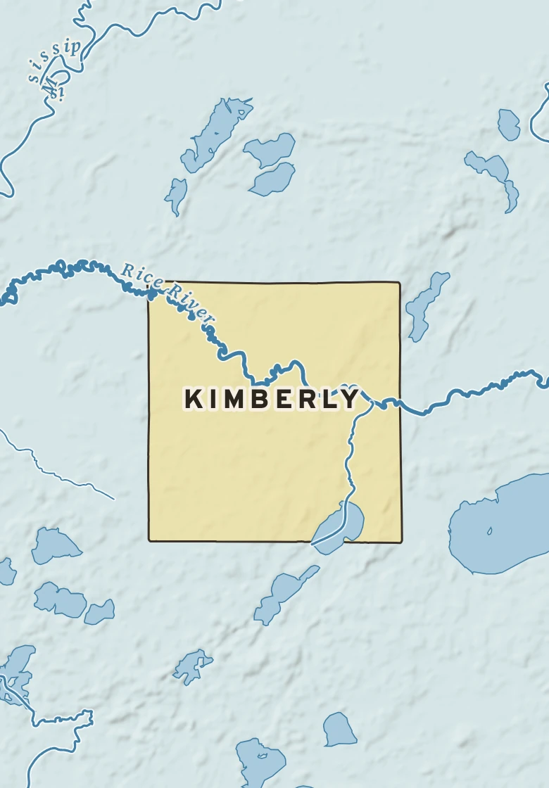 Atlas plate of Kimberly, Minnesota.