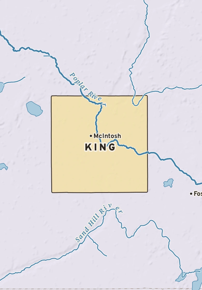 Atlas plate of King, Minnesota.