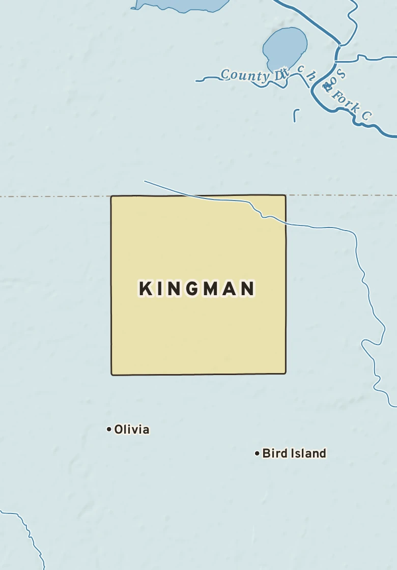 Atlas plate of Kingman, Minnesota.