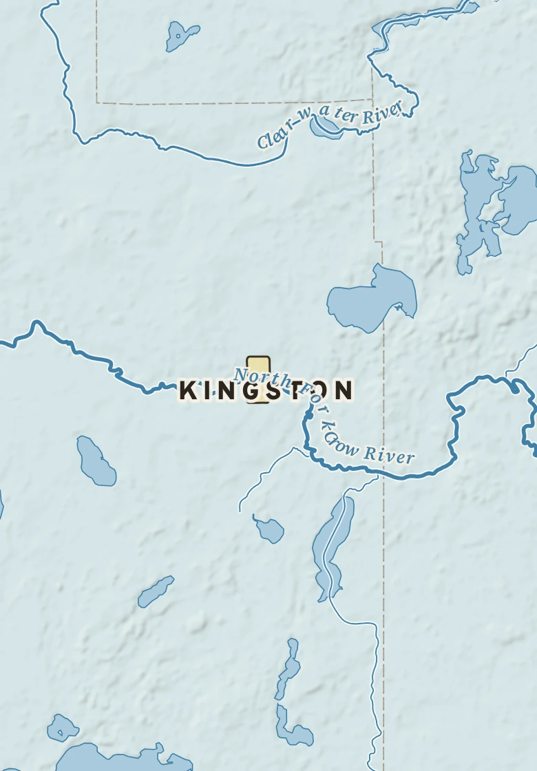 Atlas plate of Kingston, Minnesota.