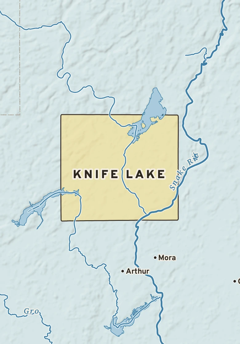Atlas plate of Knife Lake, Minnesota.