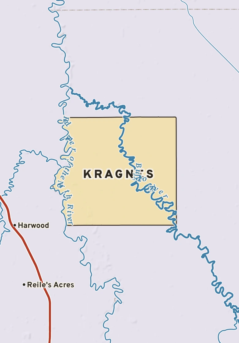 Atlas plate of Kragnes, Minnesota.