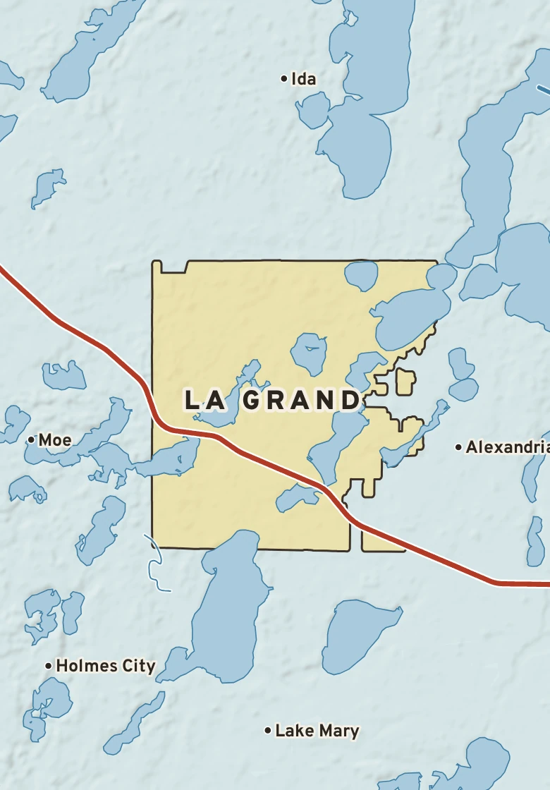 Atlas plate of La Grand, Minnesota.