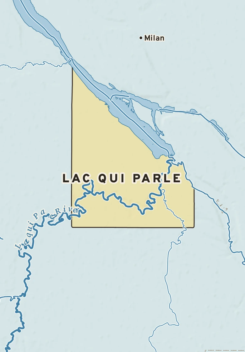 Atlas plate of Lac qui Parle, Minnesota.