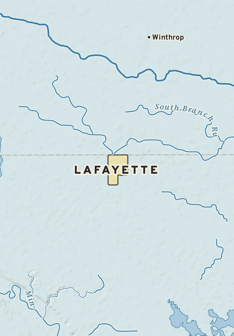 Atlas plate of Lafayette, Minnesota.