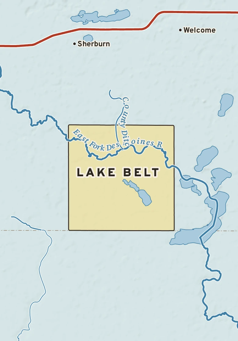 Atlas plate of Lake Belt, Minnesota.
