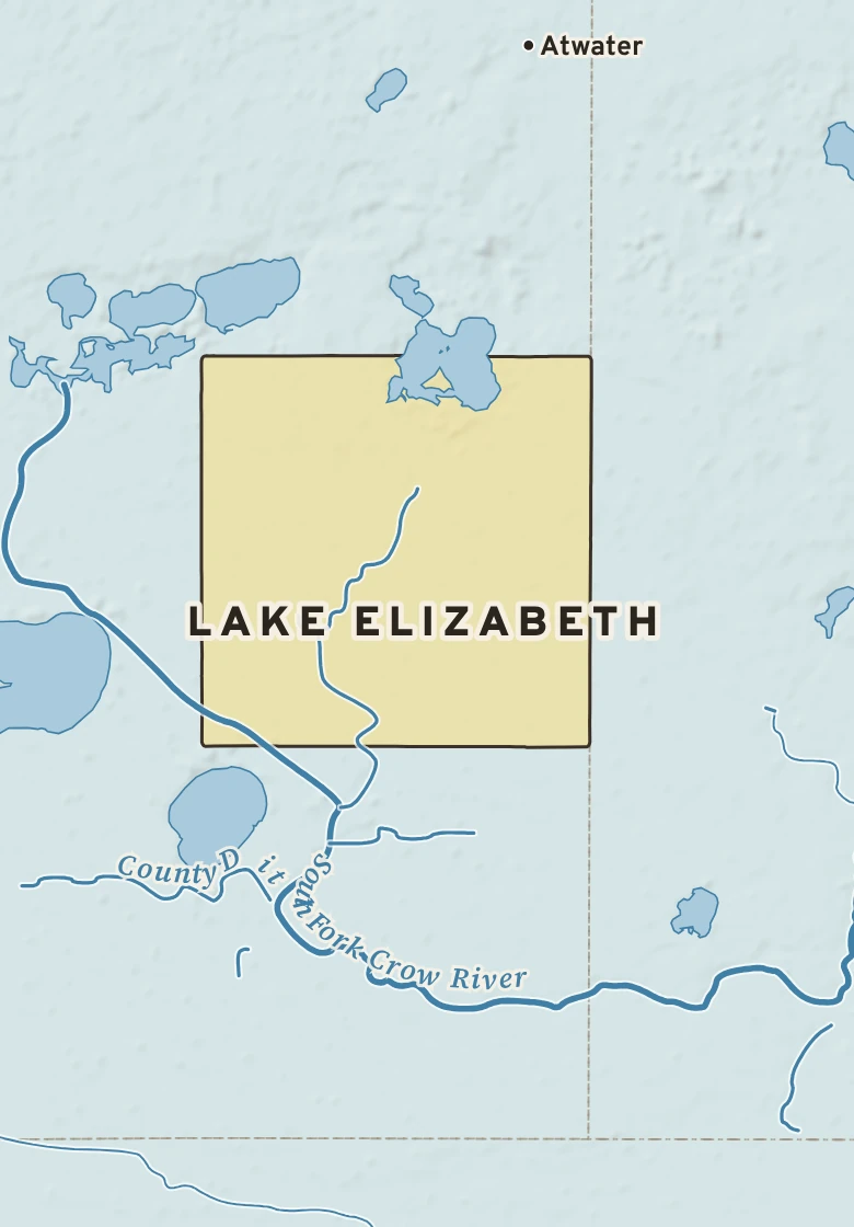 Atlas plate of Lake Elizabeth, Minnesota.