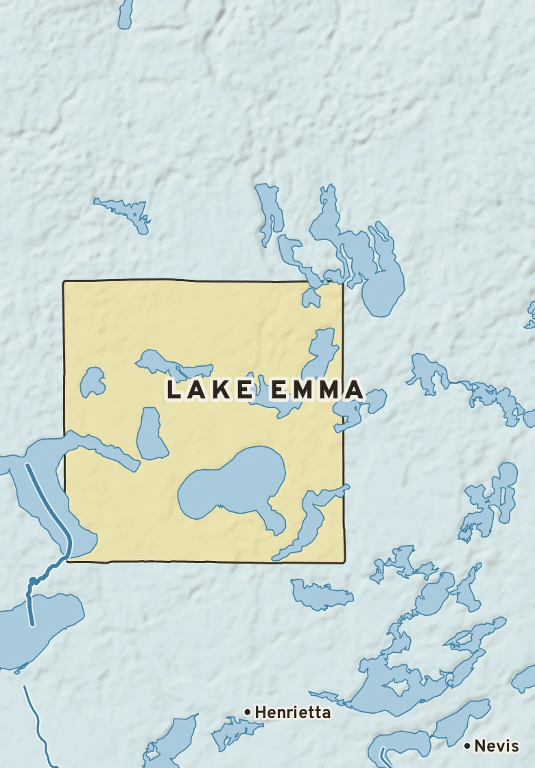 Atlas plate of Lake Emma, Minnesota.