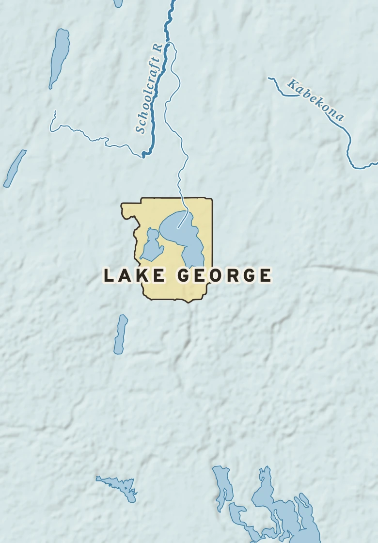 Atlas plate of Lake George, Minnesota.