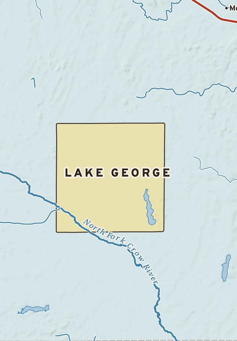 Atlas plate of Lake George, Minnesota.