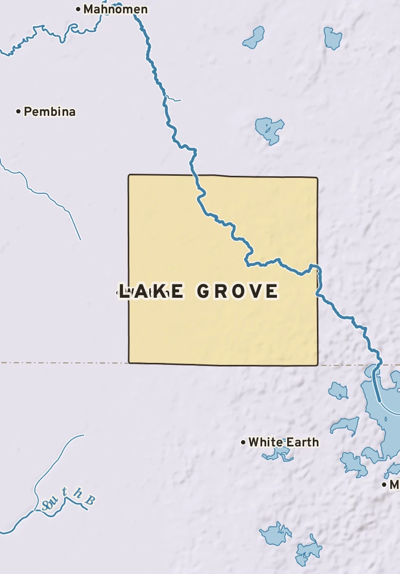 Atlas plate of Lake Grove, Minnesota.