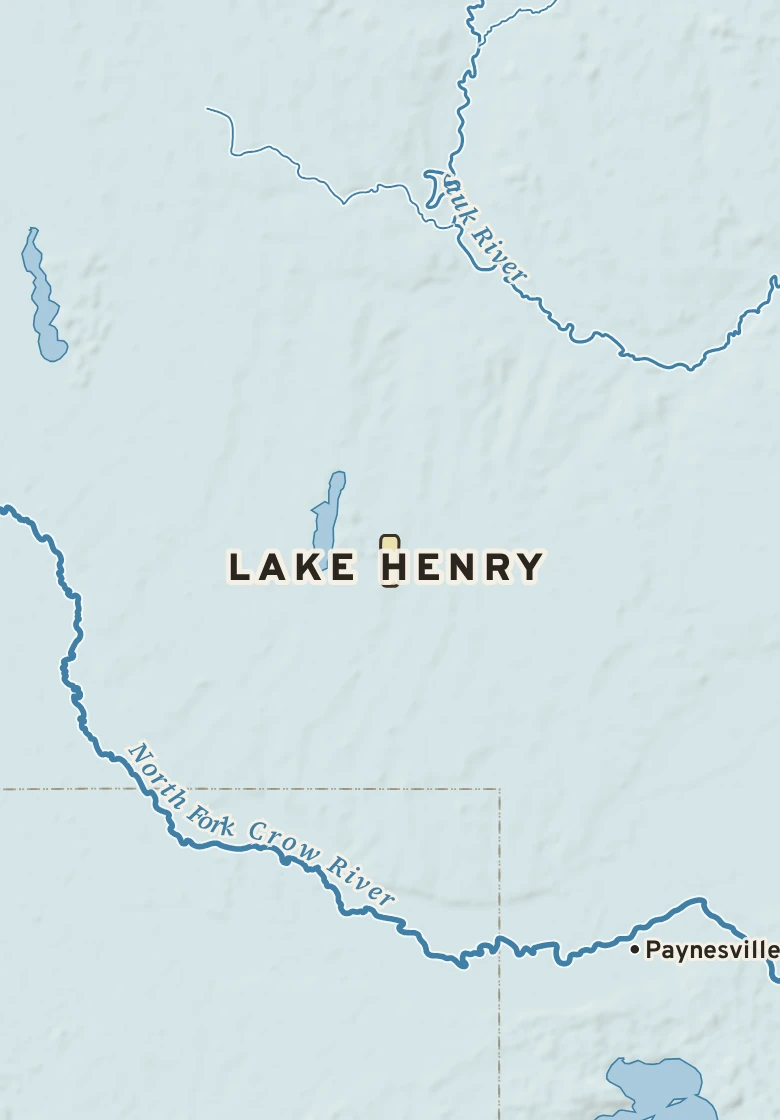 Atlas plate of Lake Henry, Minnesota.