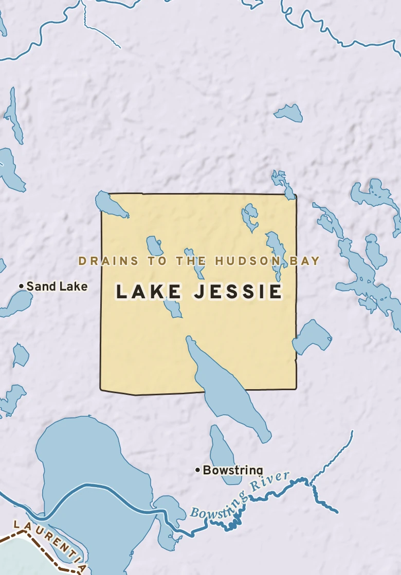 Atlas plate of Lake Jessie, Minnesota.