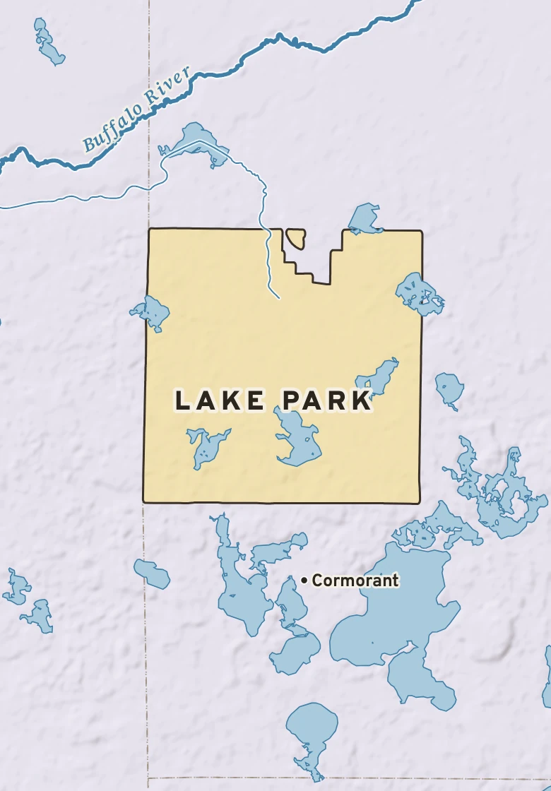 Atlas plate of Lake Park, Minnesota.