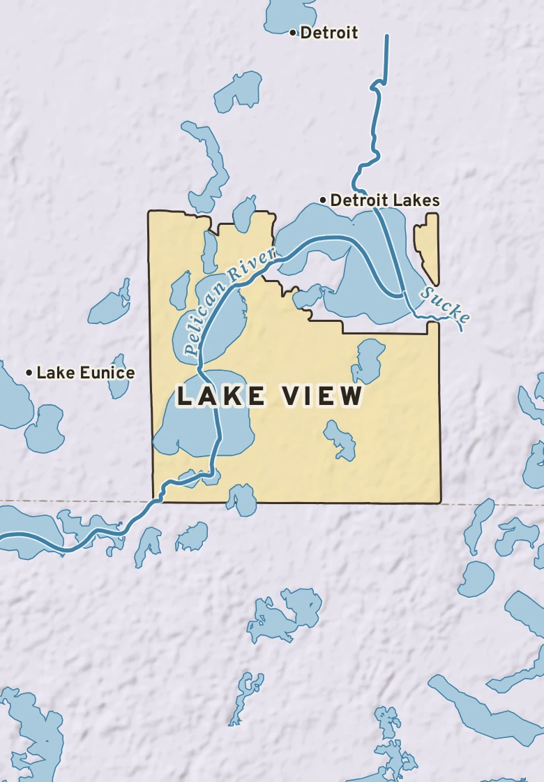 Atlas plate of Lake View, Minnesota.