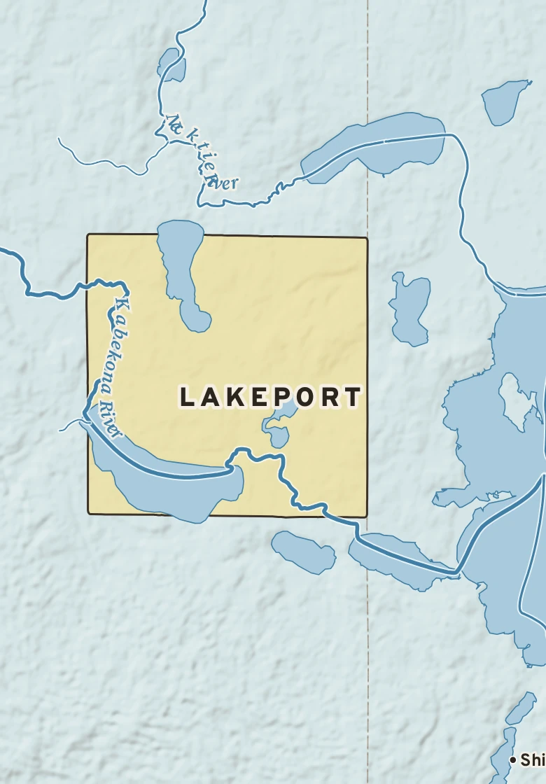 Atlas plate of Lakeport, Minnesota.