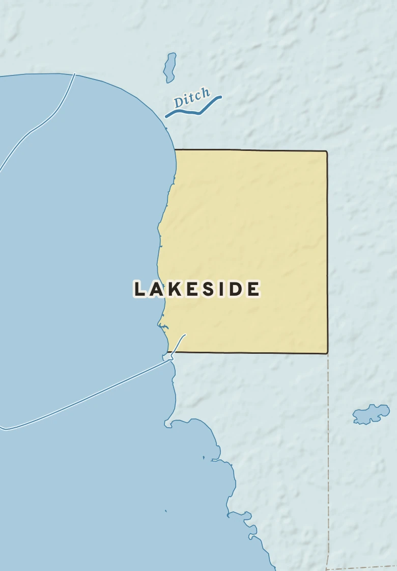 Atlas plate of Lakeside, Minnesota.