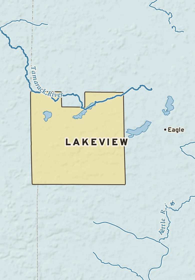 Atlas plate of Lakeview, Minnesota.