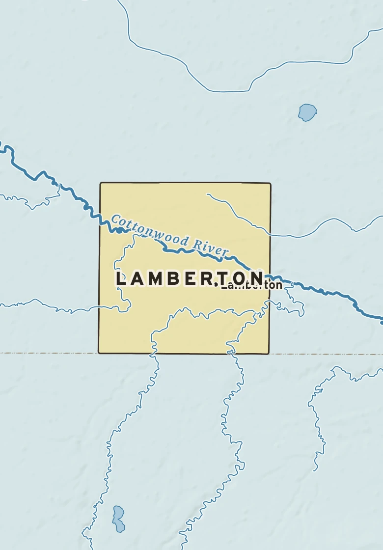 Atlas plate of Lamberton, Minnesota.