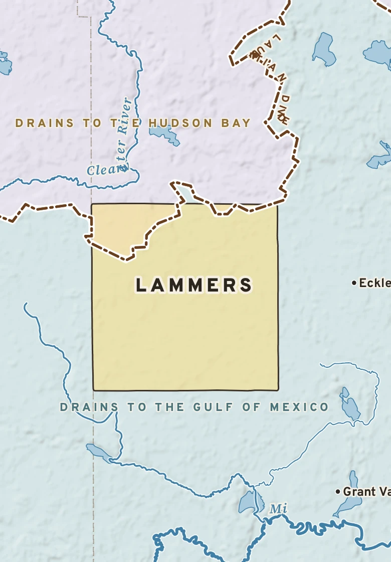 Atlas plate of Lammers, Minnesota.