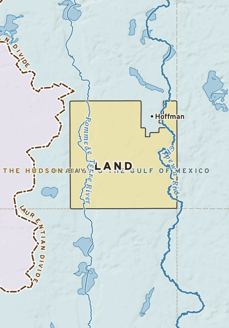 Atlas plate of Land, Minnesota.