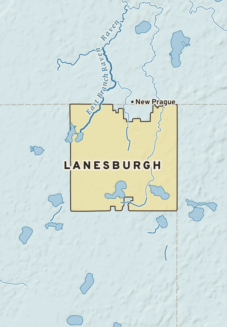 Atlas plate of Lanesburgh, Minnesota.