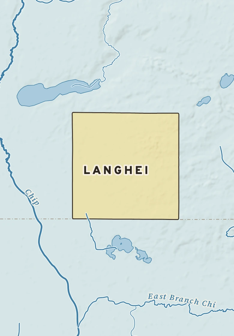 Atlas plate of Langhei, Minnesota.