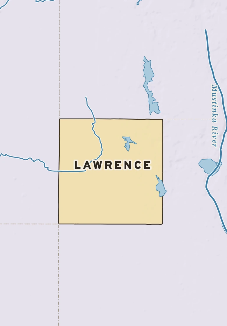 Atlas plate of Lawrence, Minnesota.