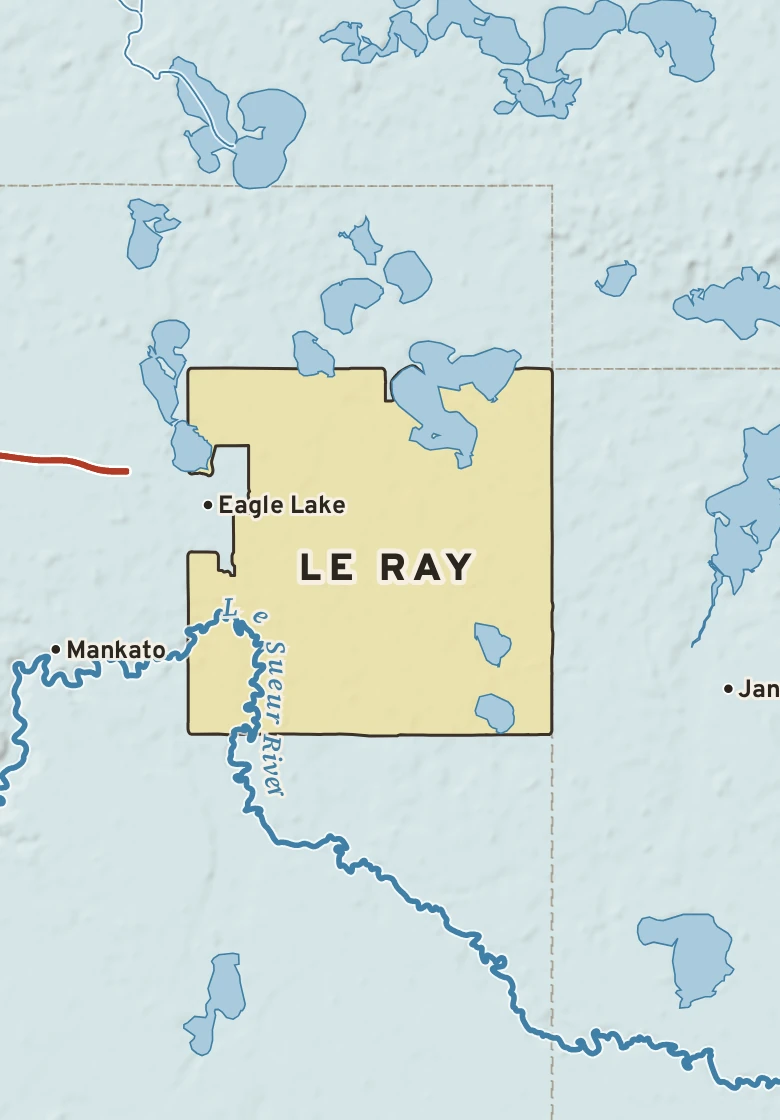 Atlas plate of Le Ray, Minnesota.