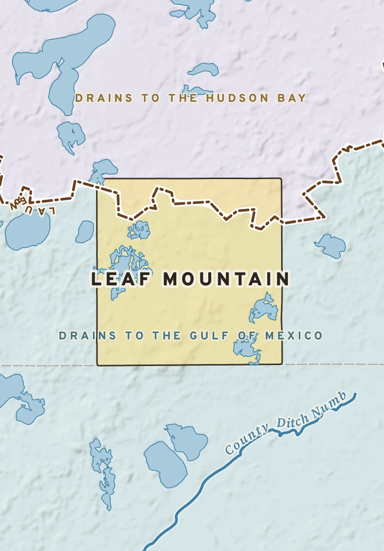 Atlas plate of Leaf Mountain, Minnesota.