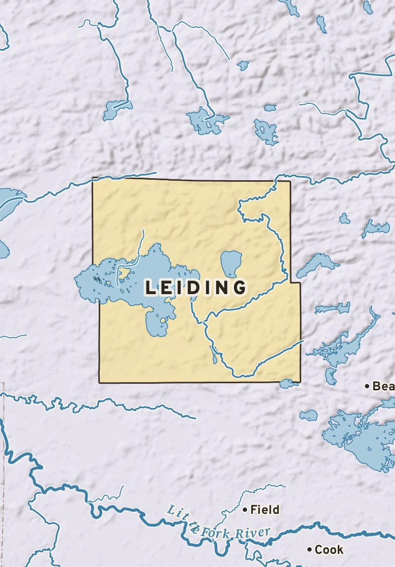 Atlas plate of Leiding, Minnesota.
