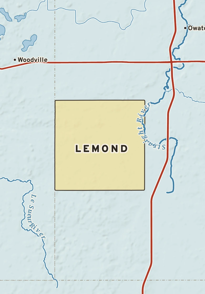 Atlas plate of Lemond, Minnesota.