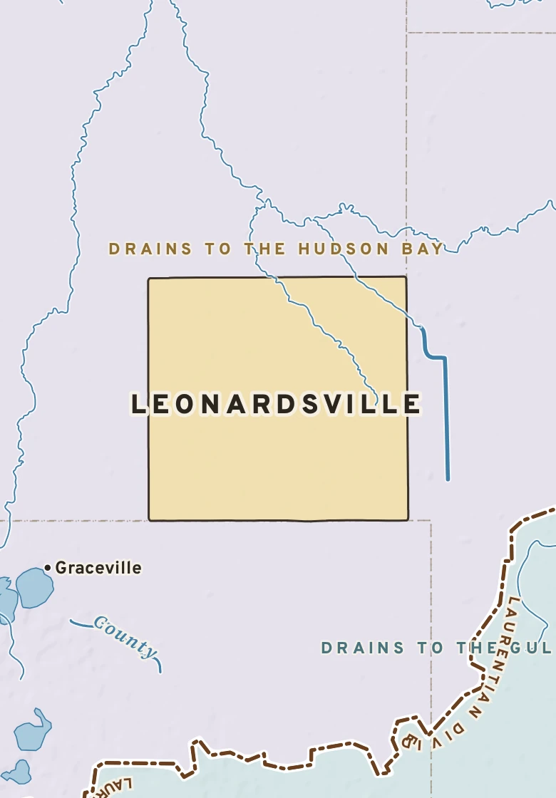 Atlas plate of Leonardsville, Minnesota.