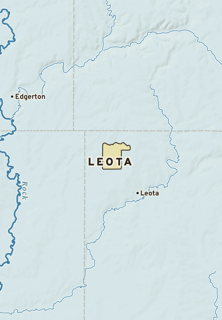 Atlas plate of Leota, Minnesota.
