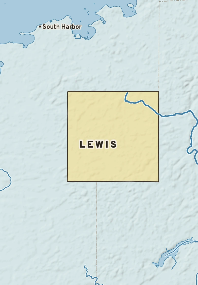 Atlas plate of Lewis, Minnesota.
