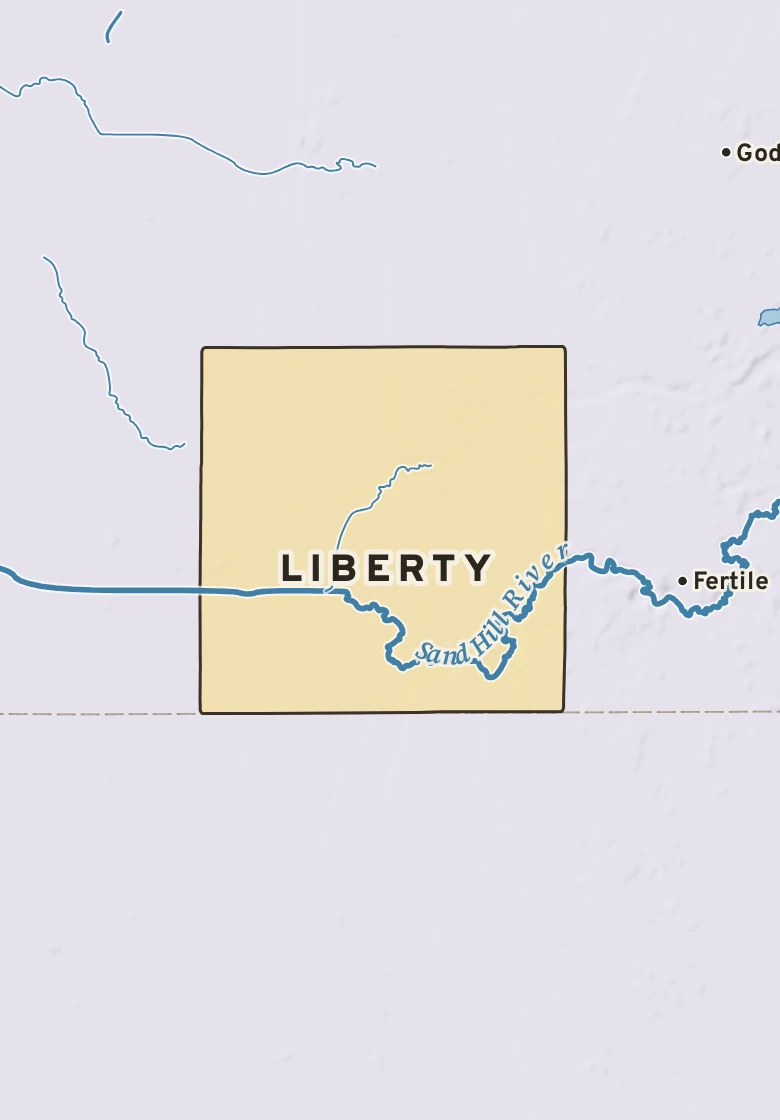Atlas plate of Liberty, Minnesota.