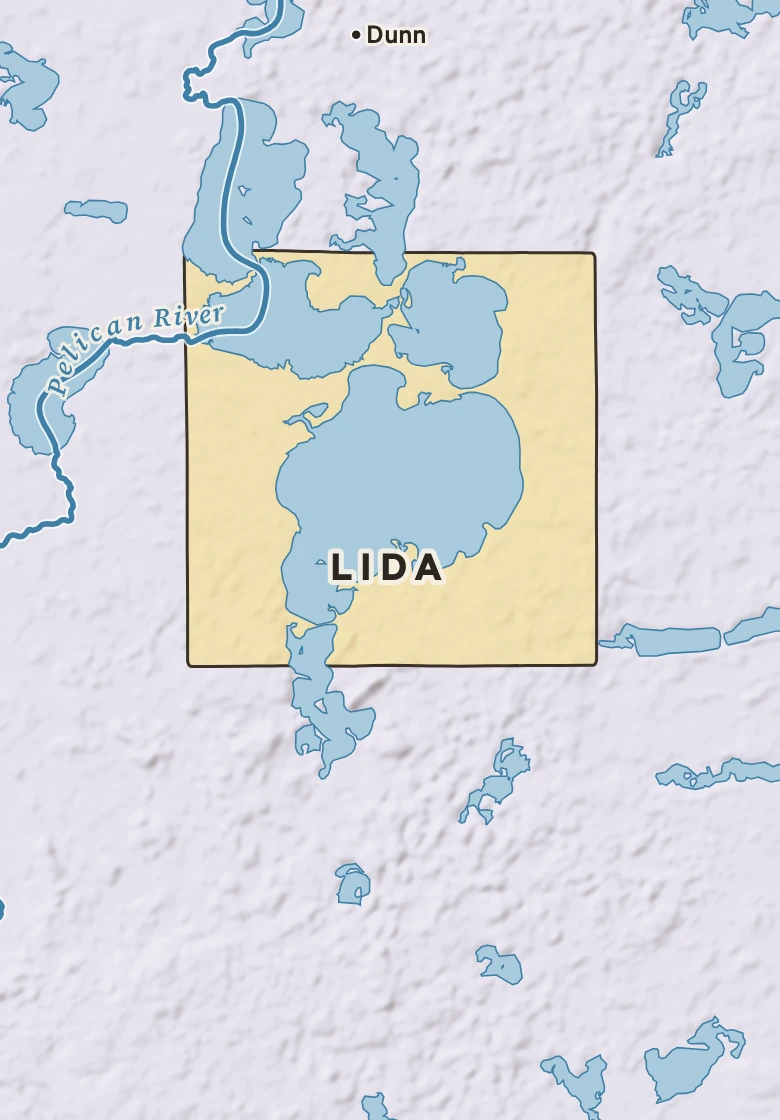 Atlas plate of Lida, Minnesota.