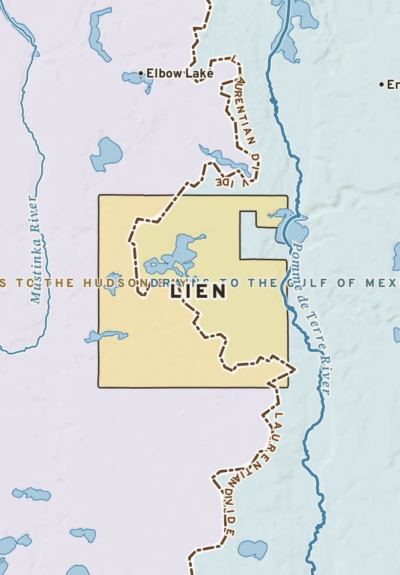 Atlas plate of Lien, Minnesota.