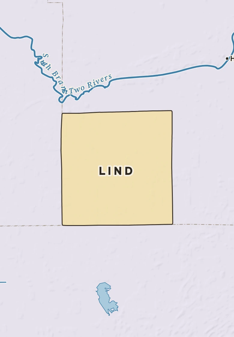 Atlas plate of Lind, Minnesota.