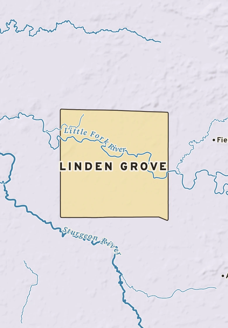 Atlas plate of Linden Grove, Minnesota.