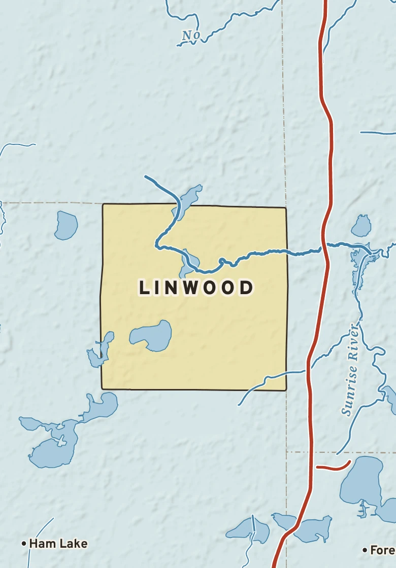 Atlas plate of Linwood, Minnesota.