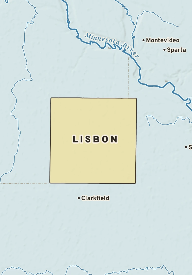 Atlas plate of Lisbon, Minnesota.
