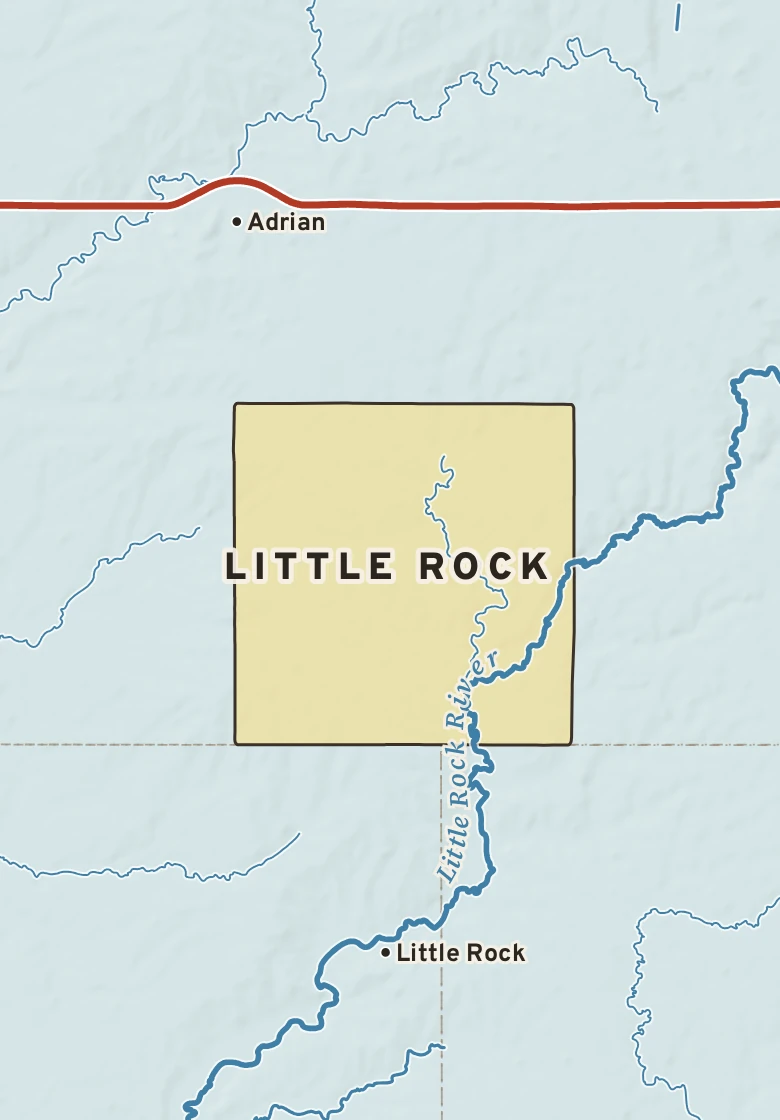 Atlas plate of Little Rock, Minnesota.