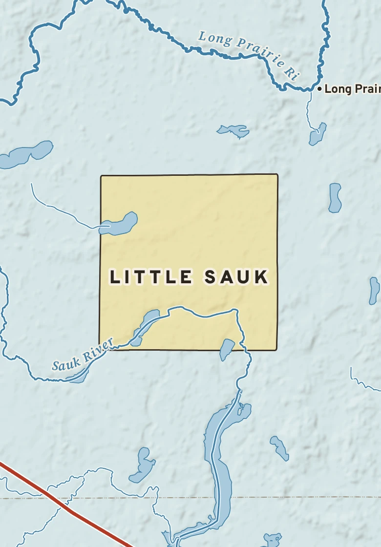 Atlas plate of Little Sauk, Minnesota.