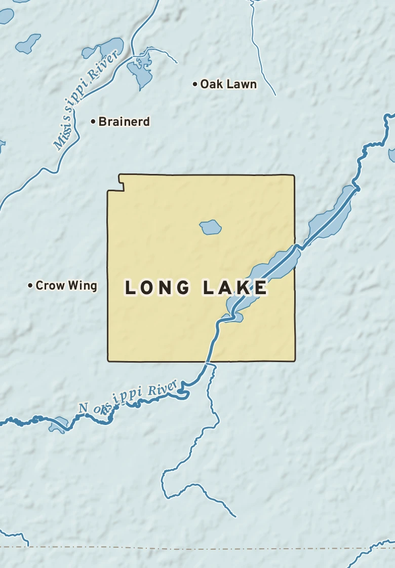 Atlas plate of Long Lake, Minnesota.