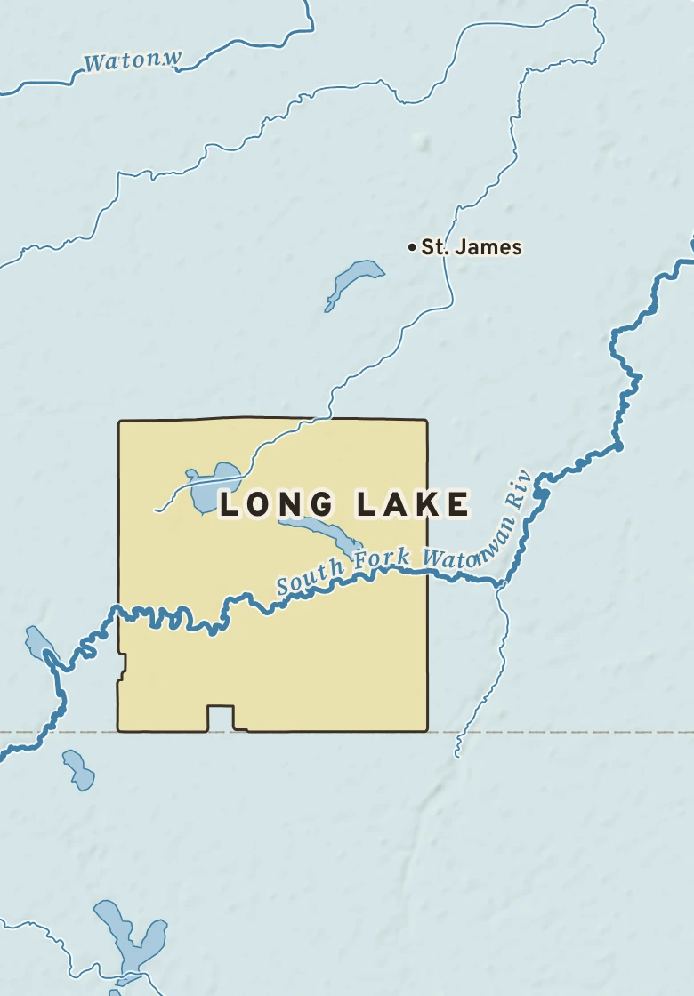Atlas plate of Long Lake, Minnesota.