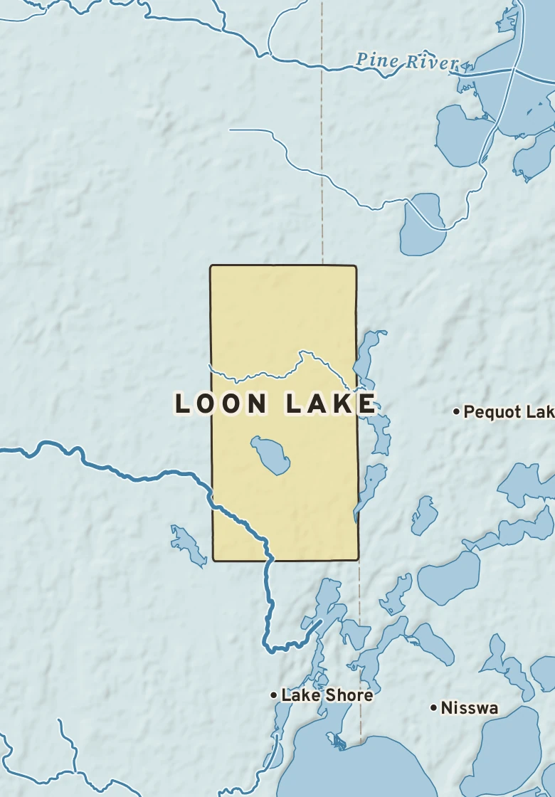 Atlas plate of Loon Lake, Minnesota.